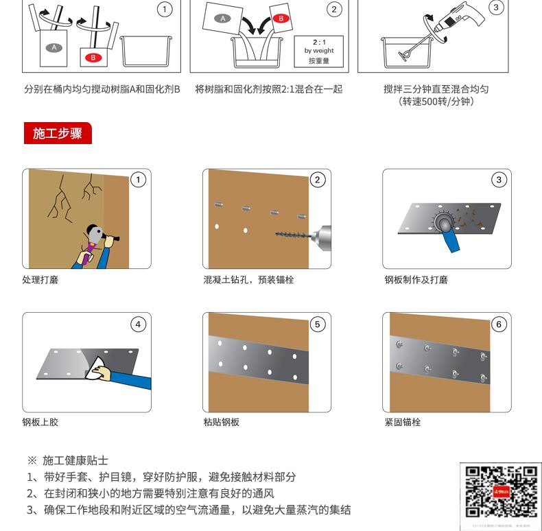 包钢涪城粘钢加固施工过程